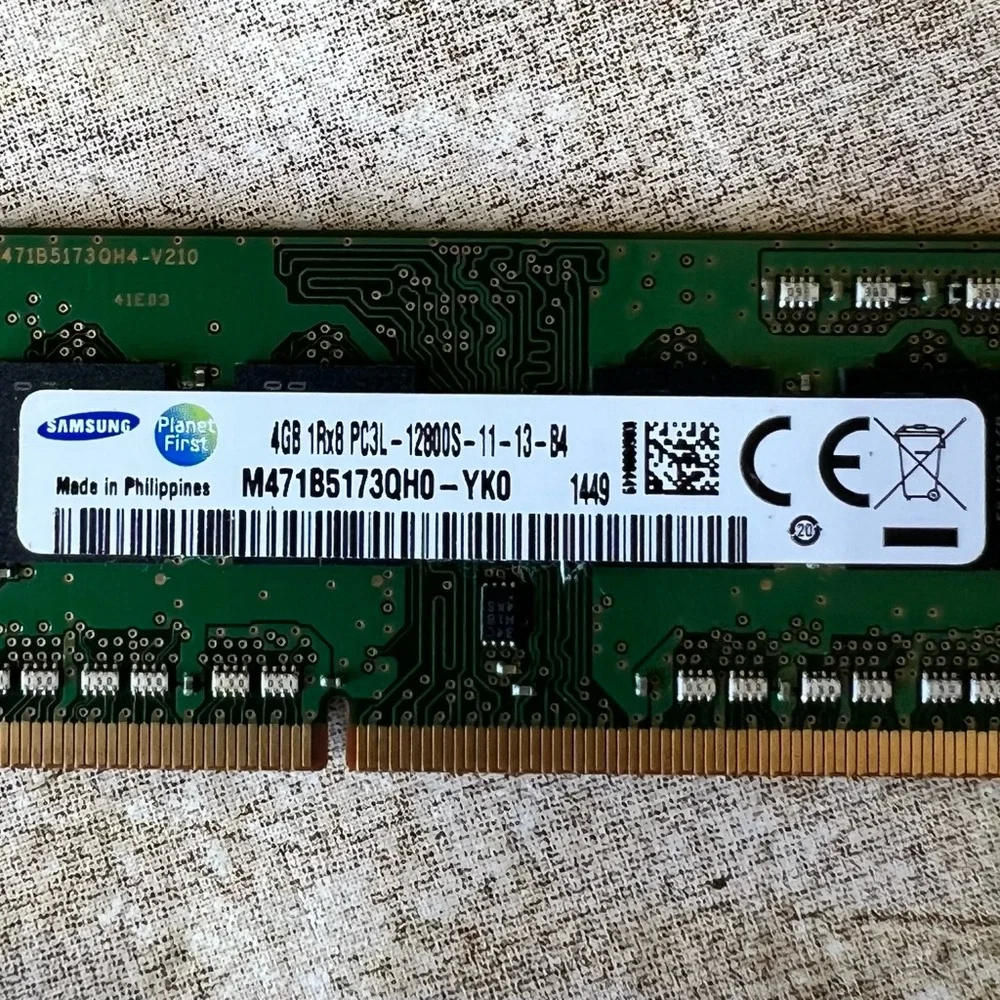 Samsung 4GB DDR3L 1600MHz PC3L-12800S Laptop‎ RAM M471B5173QH0-YK0 HP 698656-154